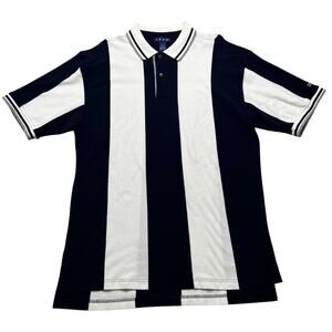 Vintage Izod Golf Polo Shirt Mens Size XL Striped Sportswear 90s 100% Cotton